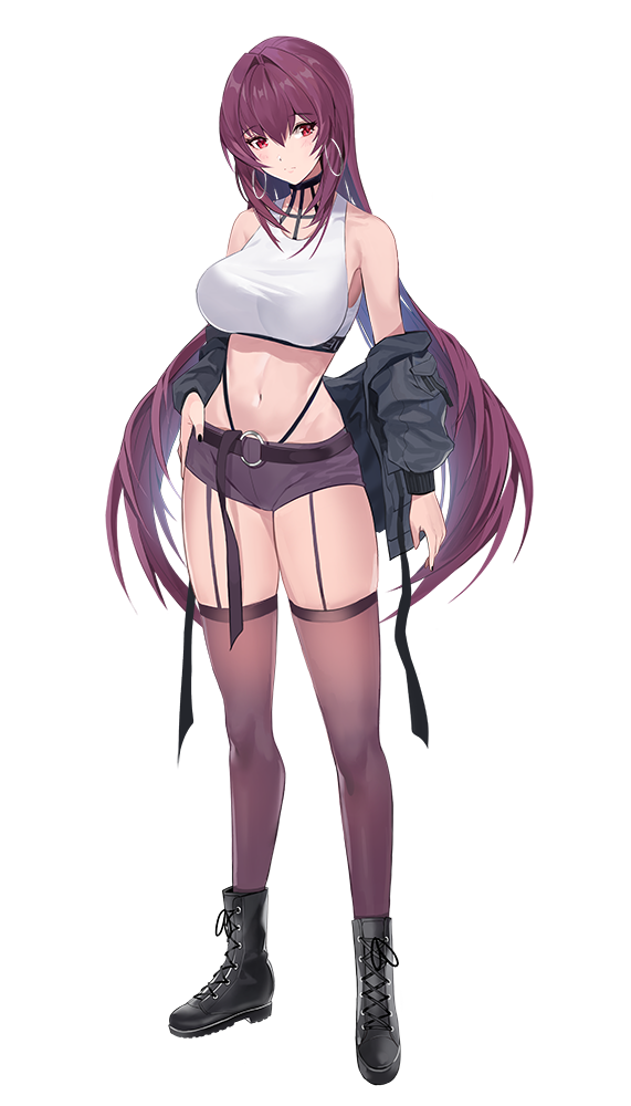 scathach (fate and 1 more) drawn by damda