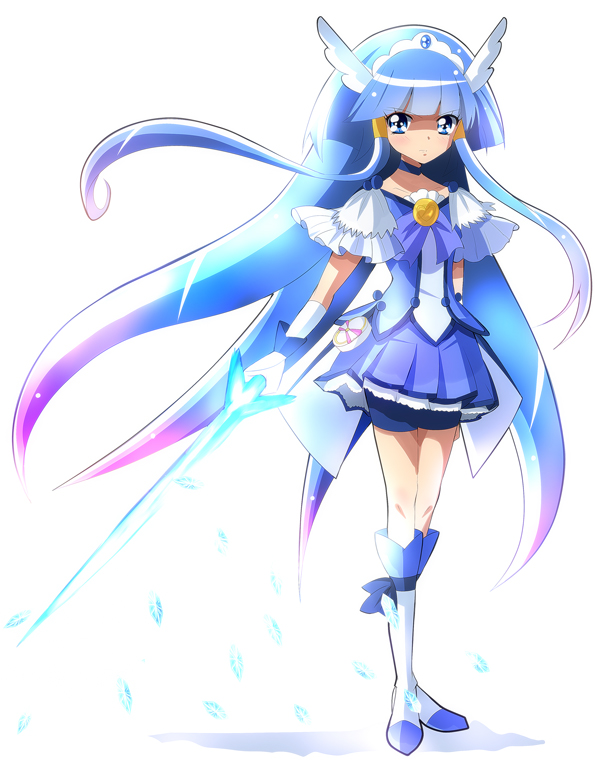 aoki reika and cure beauty (precure and 1 more) drawn by haru_(nature_life)