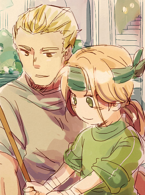 albert and lavitz (the legend of dragoon) drawn by ohagi_(aiue)
