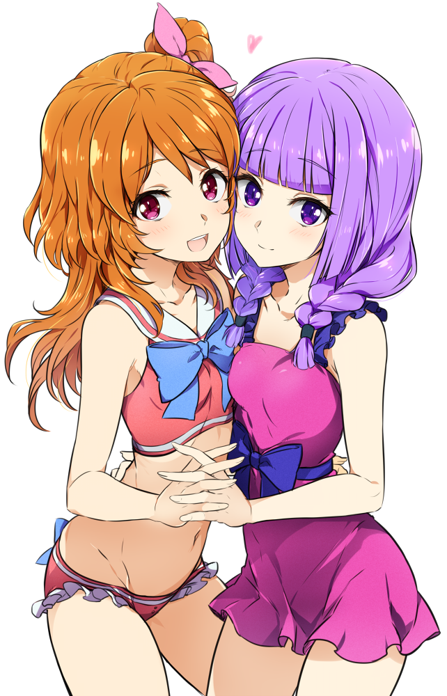 ozora akari and hikami sumire (aikatsu!) drawn by minatsuki_randoseru