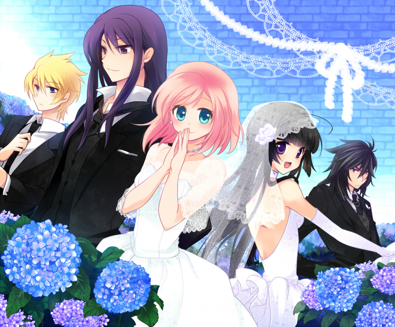 yuri lowell, estellise sidos heurassein, flynn scifo, kohaku hearts, and hisui hearts (tales of and 2 more) drawn by miyu_(matsunohara)