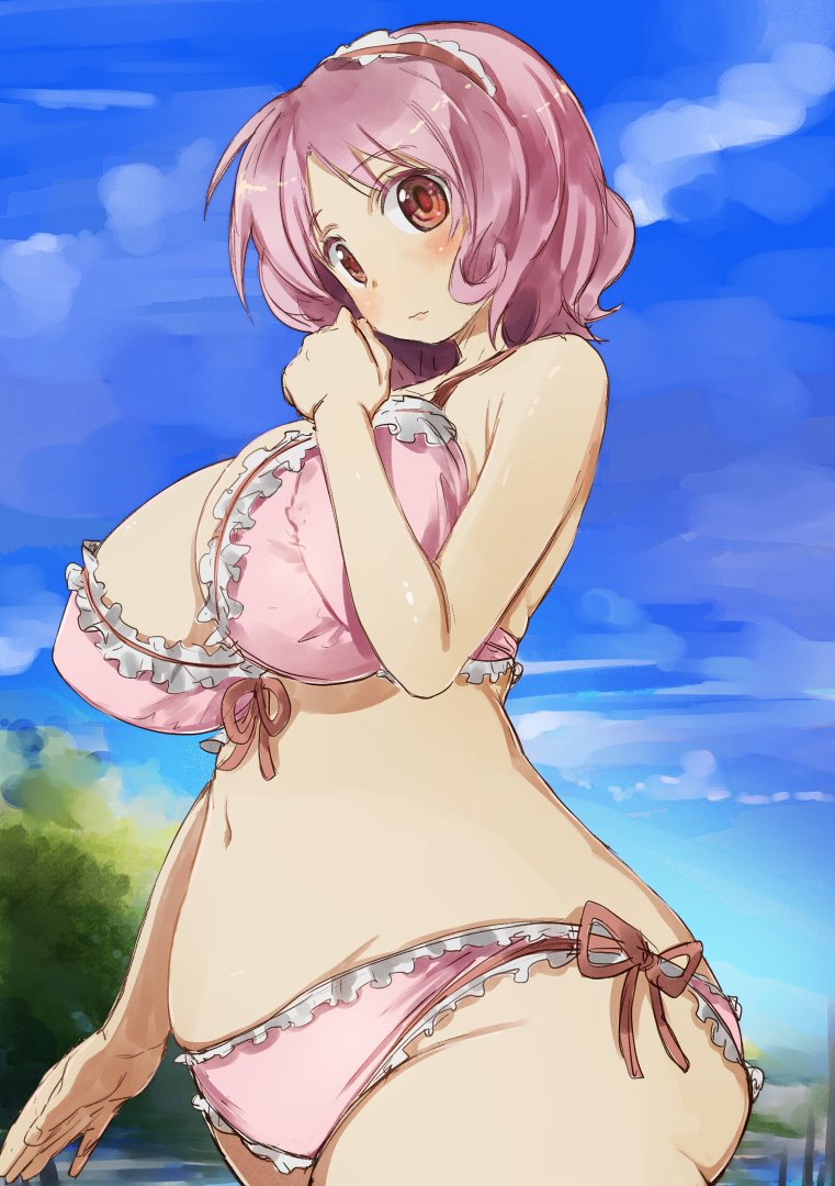 oomune mune (shakunetsu no takkyuu musume) drawn by yohane