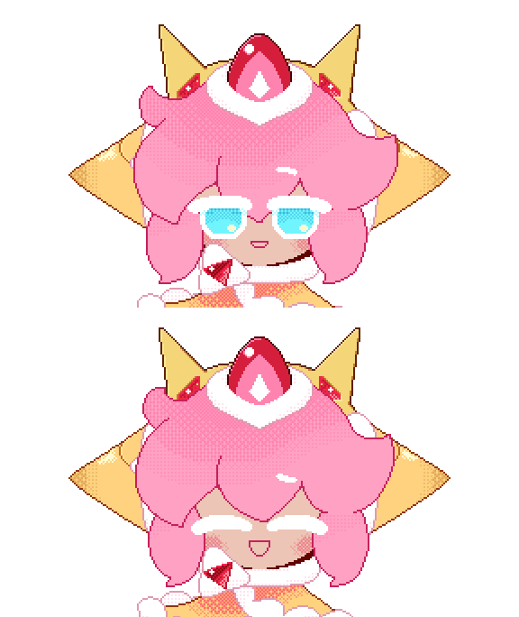 strawberry crepe cookie (cookie run and 1 more) drawn by b4c5ce
