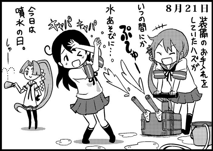 ushio, akebono, and hatsuharu (kantai collection) drawn by saiguchi_otoufu