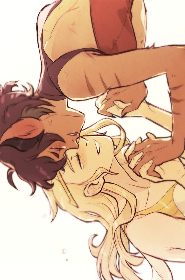 catra, adora, and she-ra (she-ra and the princesses of power and 1 more) drawn by unoobang