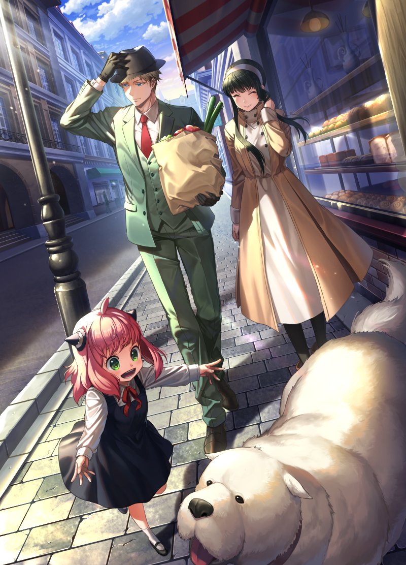 yor briar, anya, twilight, and bond (spy x family) drawn by dero_(eka56921)