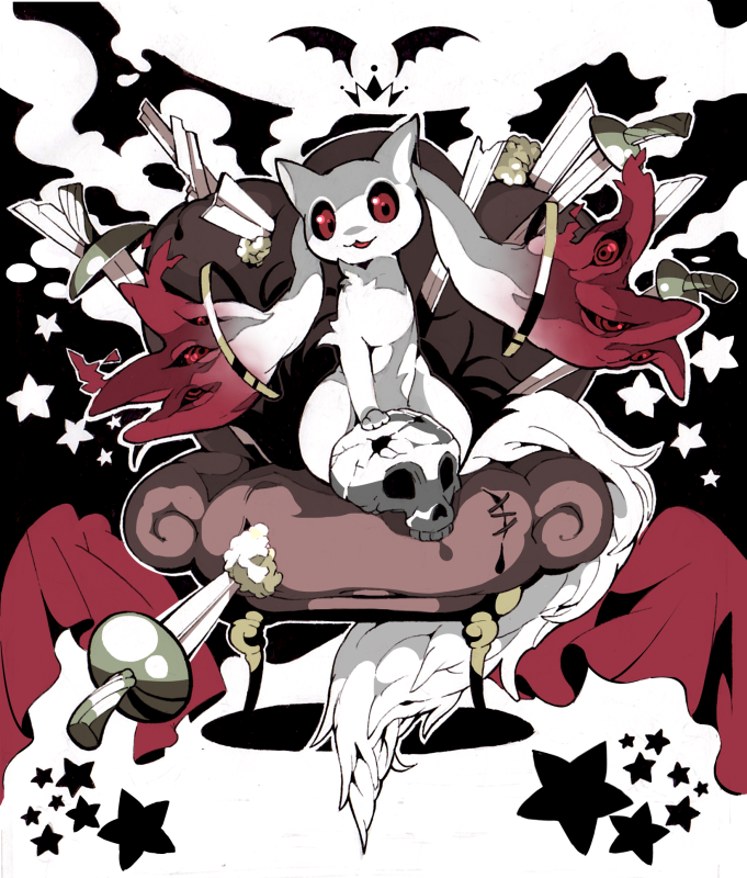 kyubey (mahou shoujo madoka magica) drawn by kokko_(59r1n)