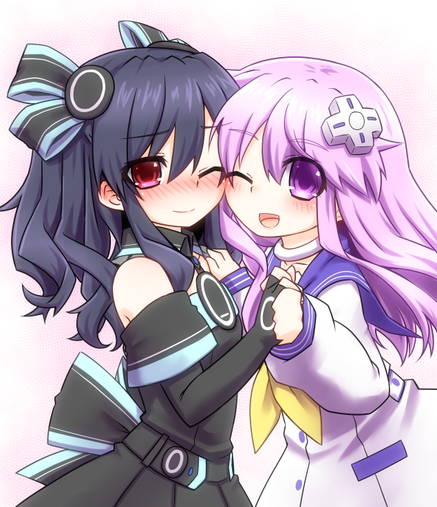 nepgear and uni (neptune) drawn by mizunashi_(second_run)