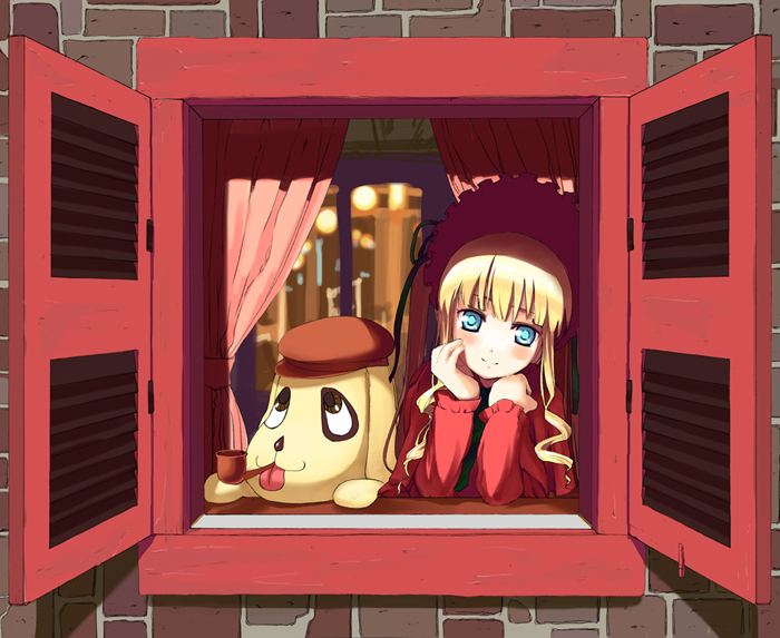 shinku and kunkun (rozen maiden) drawn by b-ginga