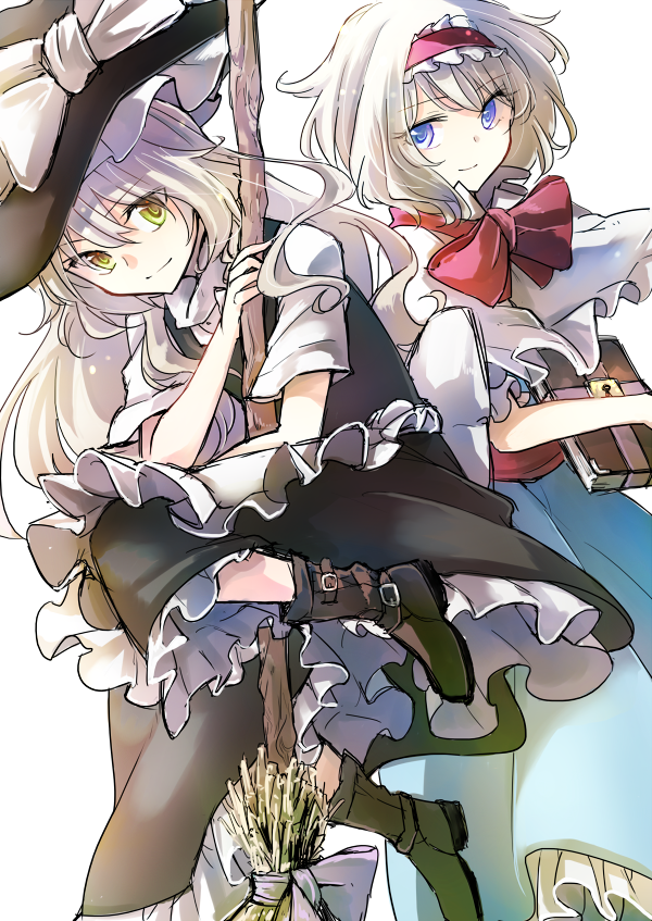 kirisame marisa and alice margatroid (touhou) drawn by mitsunara