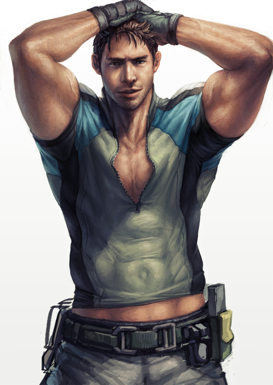 chris redfield (resident evil and 1 more) drawn by nick300 B