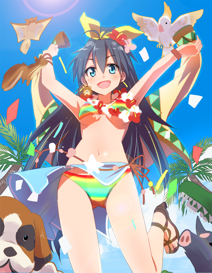 ganaha hibiki, hamuzou, and inumi (idolmaster) drawn by gotyou