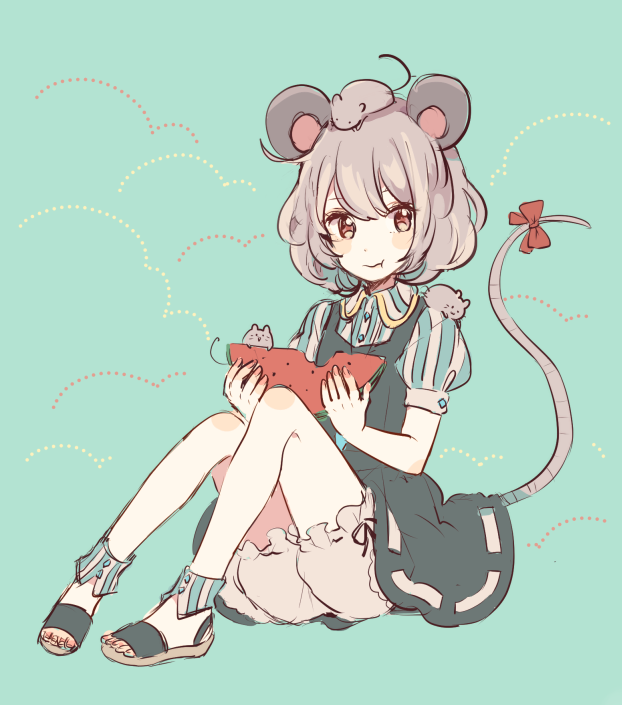nazrin (touhou) drawn by mozukuzu_(manukedori)