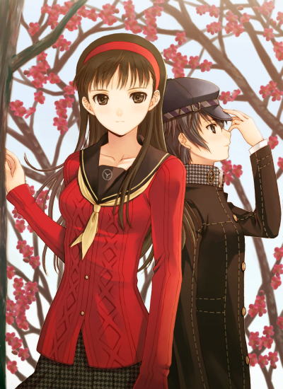 shirogane naoto and amagi yukiko (persona and 1 more) drawn by seiru_(prairie)