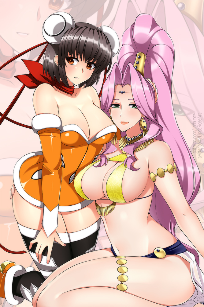 jeane and eliza mayfield (gensou suikoden and 3 more) drawn by lindaroze