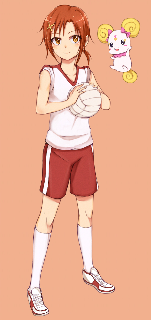 hino akane and candy (precure and 1 more) drawn by purea