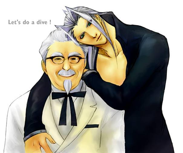 sephiroth and colonel sanders (final fantasy and 2 more)