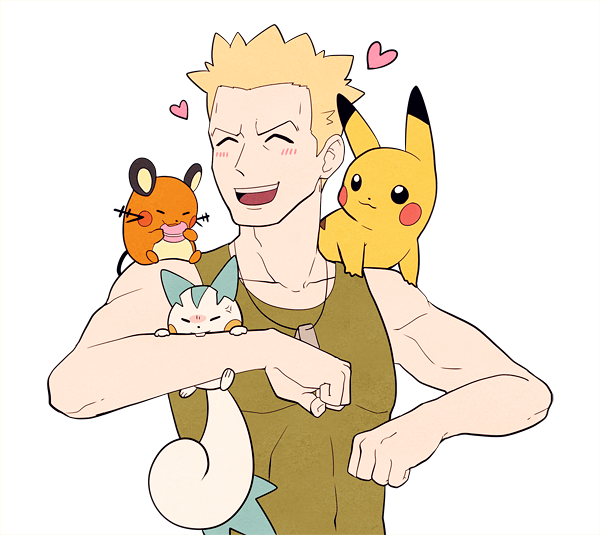 pikachu, pachirisu, dedenne, and surge (pokemon and 1 more) drawn by jaho