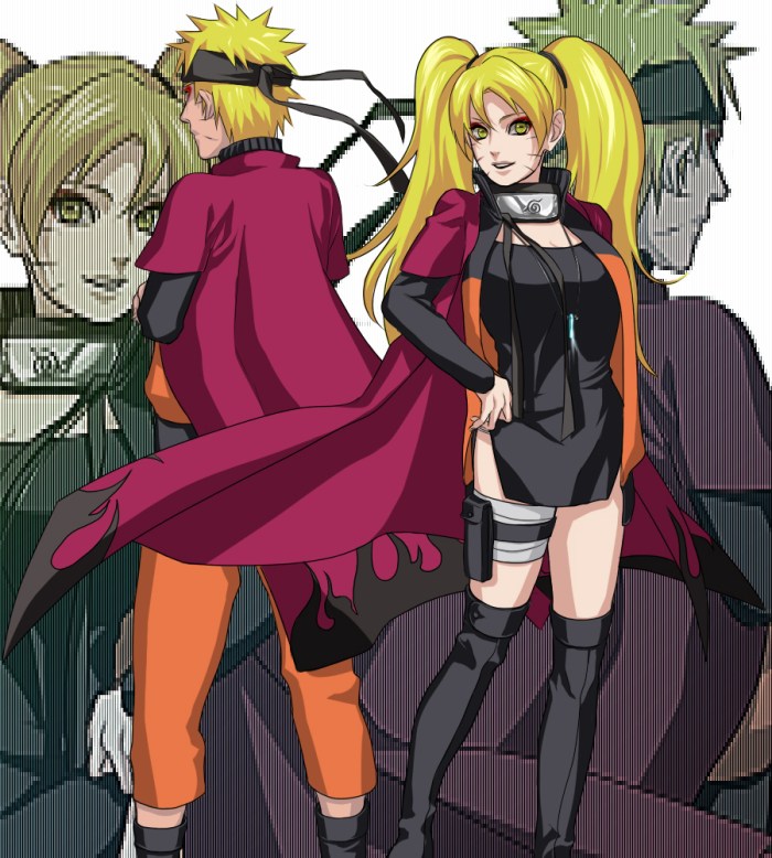 uzumaki naruto and naruko (naruto and 1 more) drawn by blind_acceptance