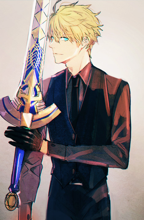 arthur pendragon (fate and 2 more) drawn by tsukimura_noe