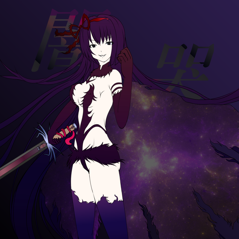 akemi homura and akuma homura (mahou shoujo madoka magica and 1 more) drawn by muramasa_(so-hi-shikan)