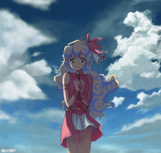 nia teppelin (tengen toppa gurren lagann) drawn by moai_(aoh)