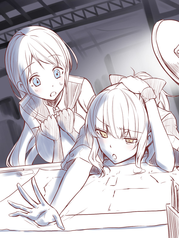 samidare and yuubari (kantai collection) drawn by ataru_(cha2batake)