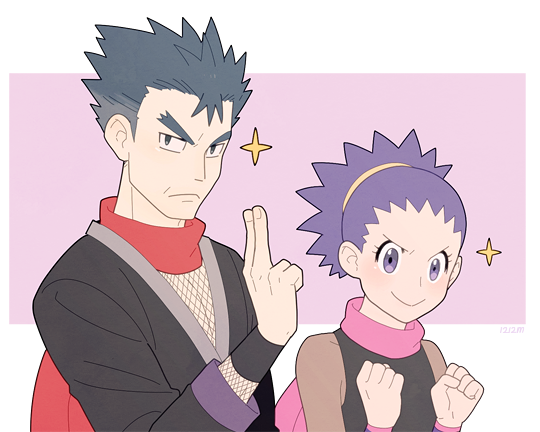 janine and koga (pokemon and 1 more) drawn by jaho