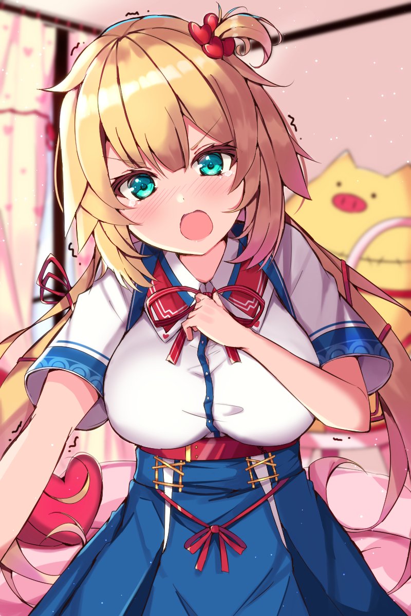 akai haato and haaton (hololive) drawn by mi_taro333