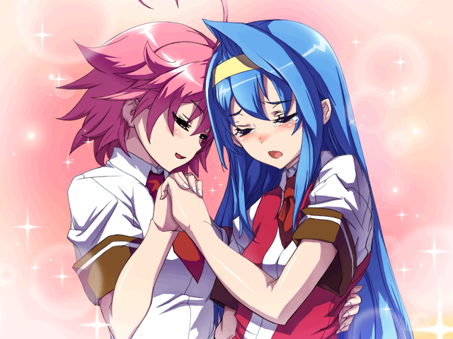 aino heart and tsuzura saki (arcana heart) drawn by kazuoki