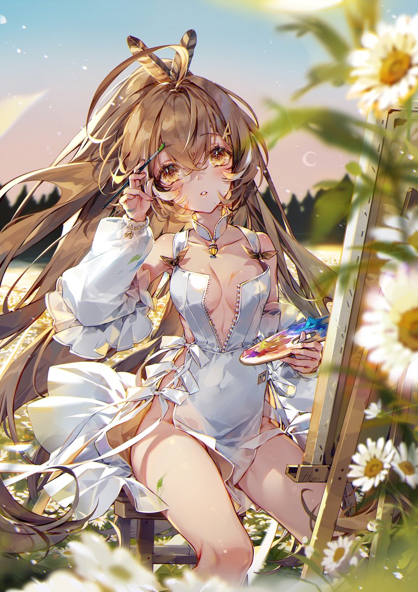 nanashi mumei (hololive and 1 more) drawn by hieihirai