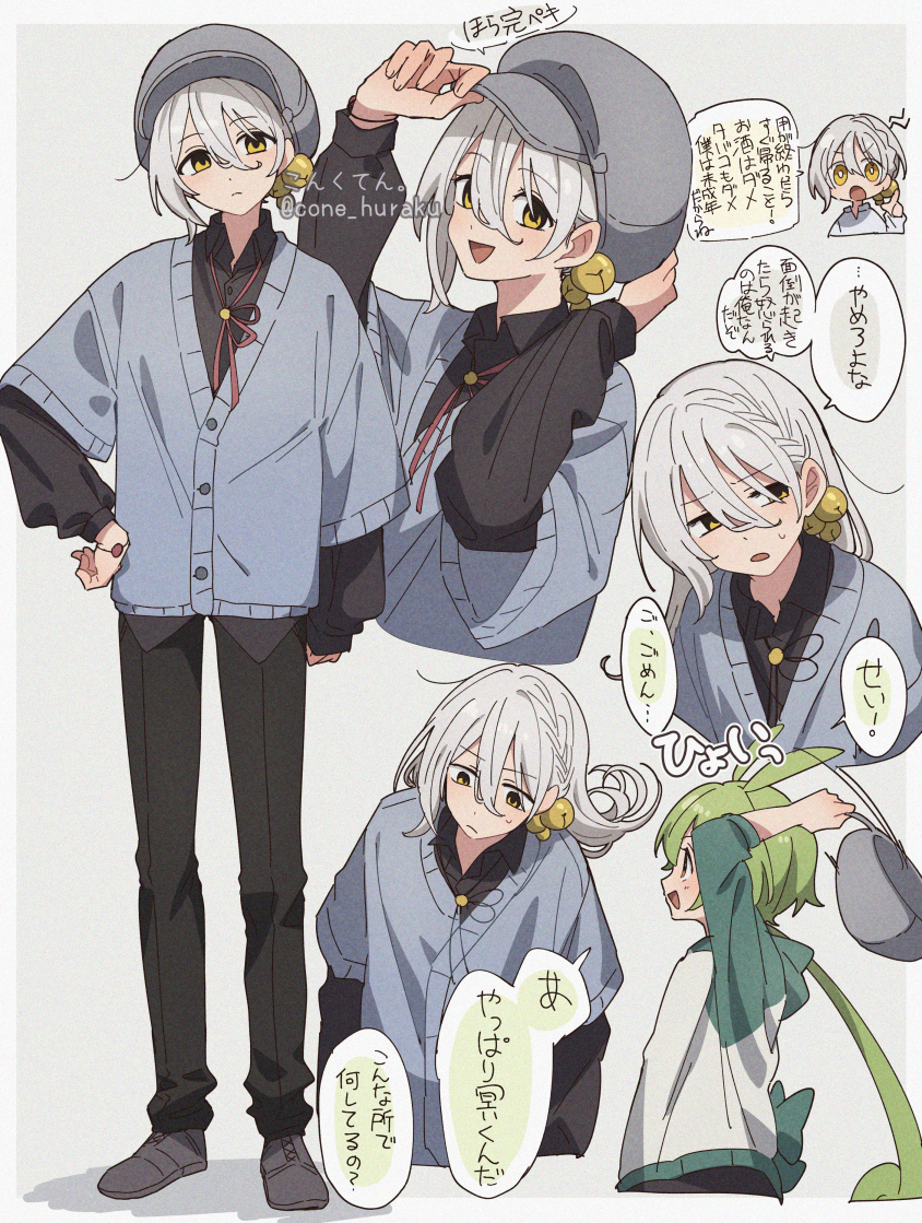 zundamon and iori yuzuru (voiceroid and 1 more) drawn by corn_kuten