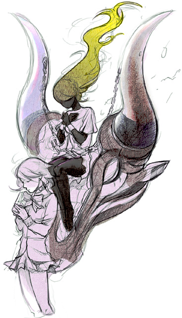takeba yukari and io (persona and 1 more) drawn by yoichi_(pixiv55050)