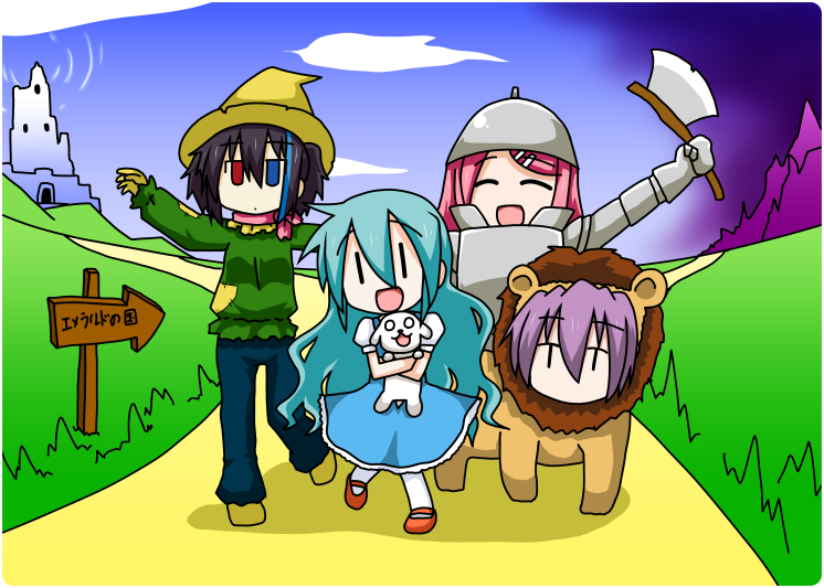 hatsune miku, utane uta, chibi miku, momone momo, yokune ruko, and 6 more (vocaloid and 2 more) drawn by minami_(colorful_palette)