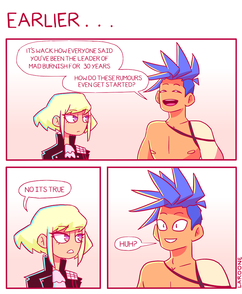 lio fotia and galo thymos (promare) drawn by laroone
