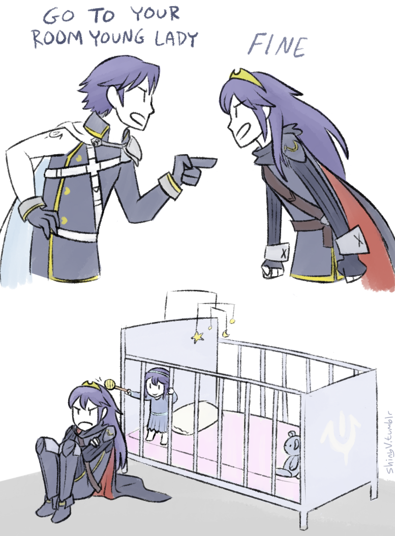 lucina and chrom (fire emblem and 1 more) drawn by shinyv