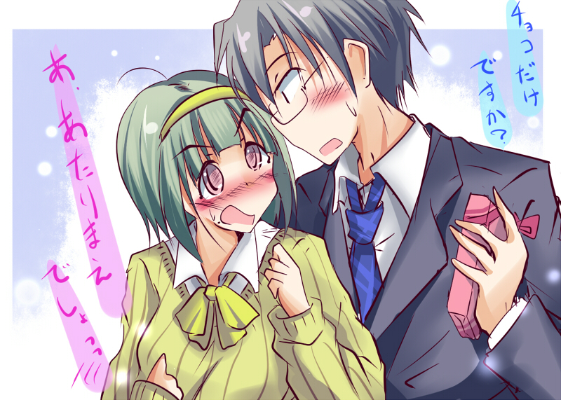 producer and otonashi kotori (idolmaster) drawn by natsu_(anta_tte_hitoha)