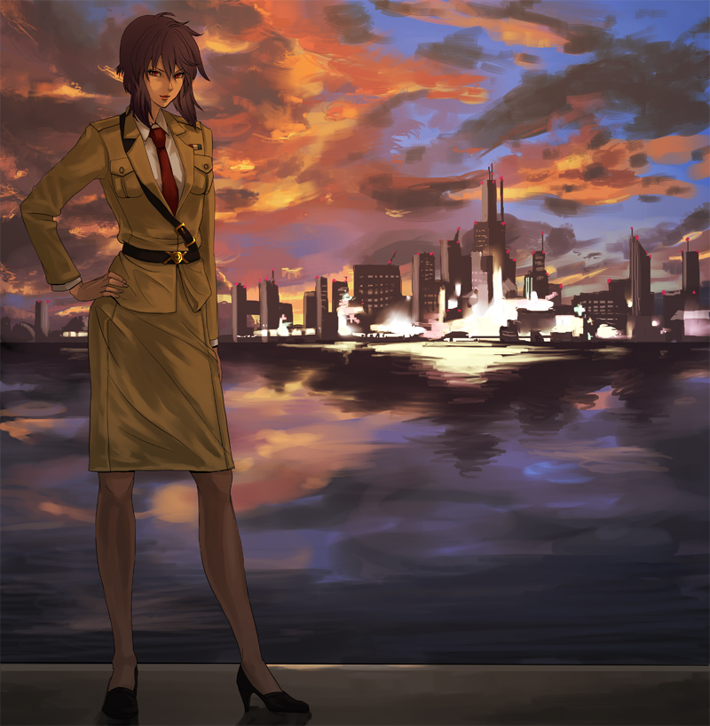 kusanagi motoko (ghost in the shell) drawn by mochikko_(cocoa0101)