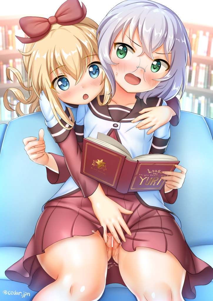 toshinou kyouko and ikeda chizuru (yuruyuri) drawn by cedar_(cedar_japonica)