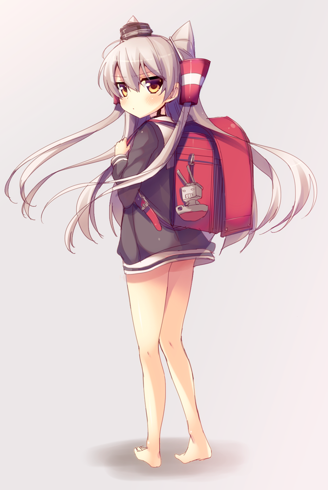 amatsukaze and rensouhou-kun (kantai collection) drawn by tahya