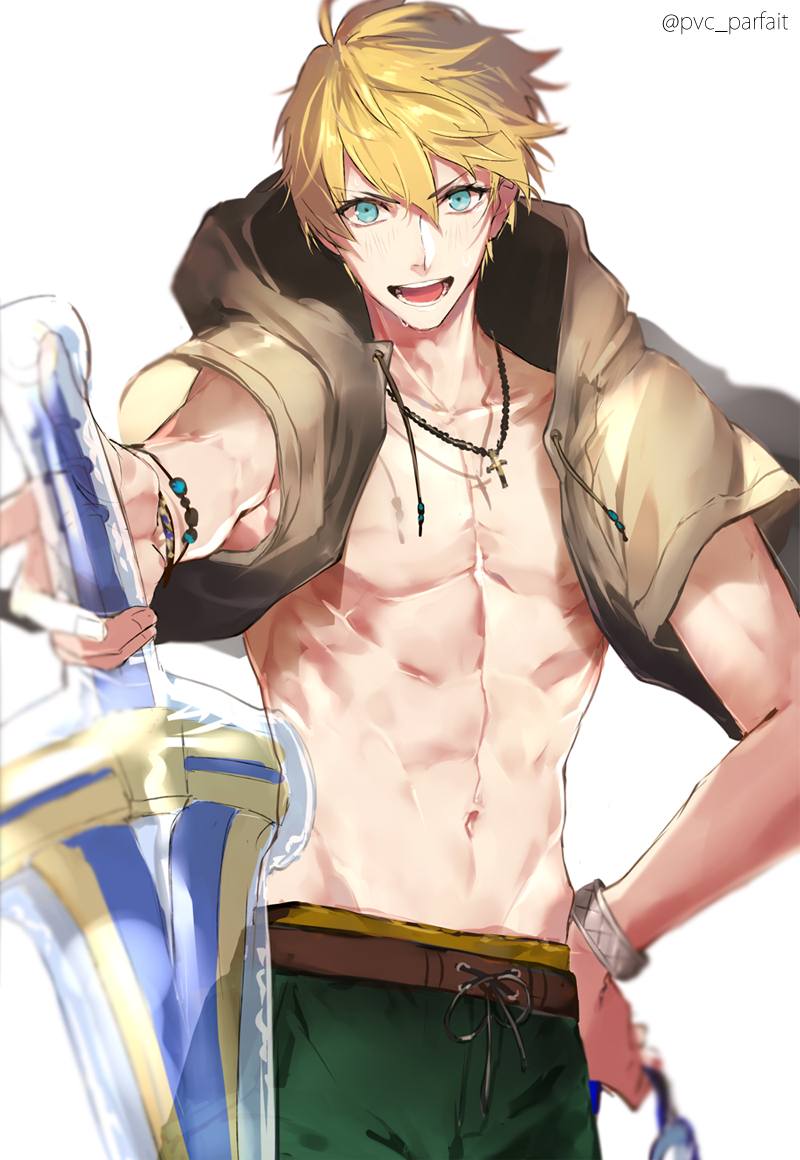 arthur pendragon (fate and 1 more) drawn by pvc_parfait