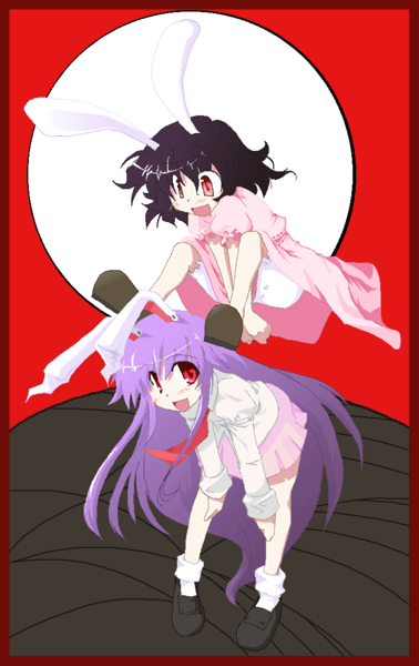 reisen udongein inaba and inaba tewi (touhou) drawn by masu_gitsune