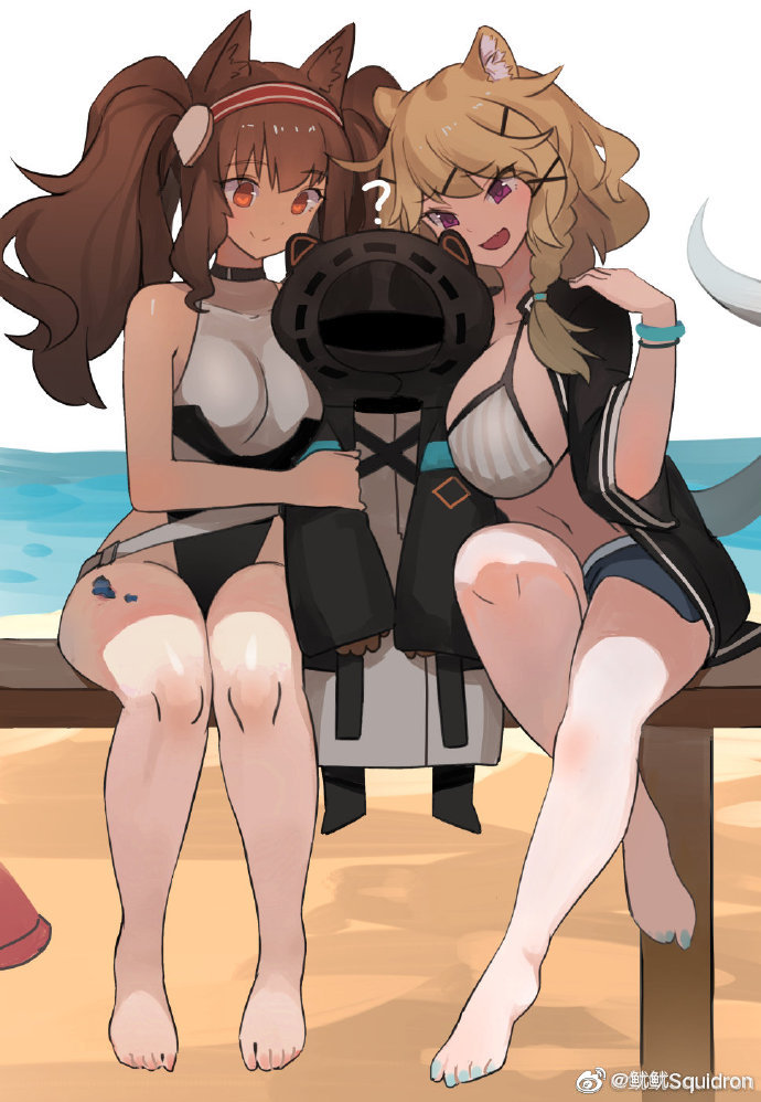 doctor, angelina, and utage (arknights) drawn by uusquid