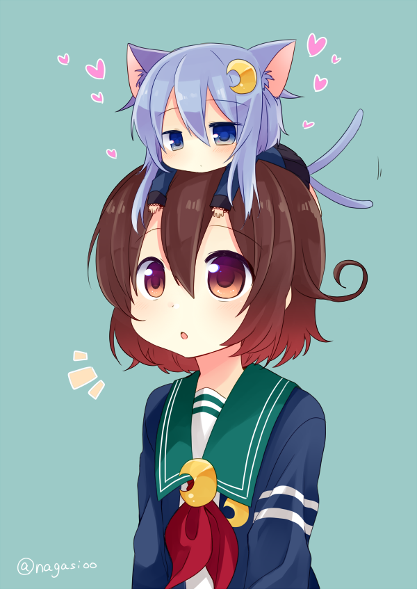mutsuki, yayoi, and mutsuki kai ni (kantai collection) drawn by nagasioo