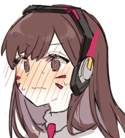 d.va (overwatch and 1 more) drawn by kawaii_rowa