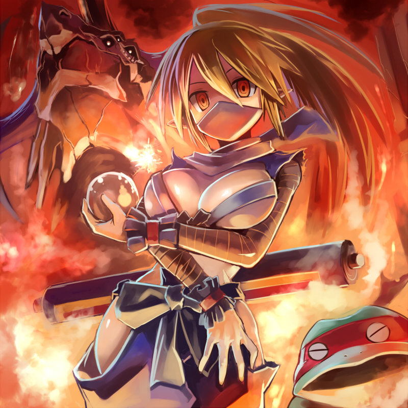 kunoichi and tsukikage (disgaea and 4 more) drawn by edobox