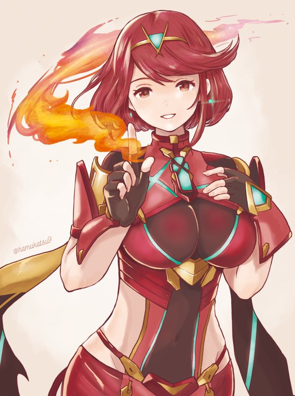 pyra (xenoblade chronicles and 1 more) drawn by ma-hain-scarlet