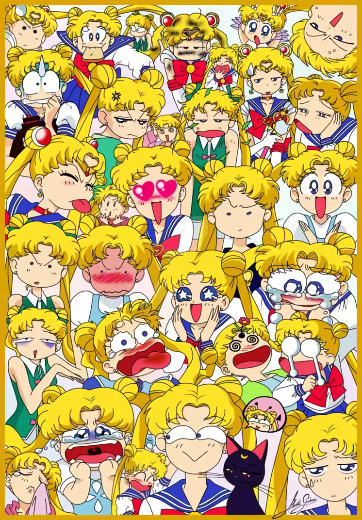 tsukino usagi, sailor moon, luna, and super sailor moon (bishoujo senshi sailor moon and 1 more)