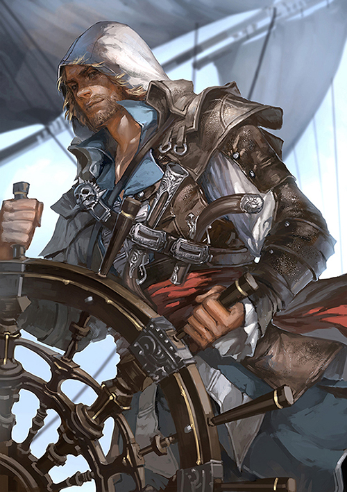 edward kenway (assassin's creed and 1 more) drawn by narrator_(nobody)