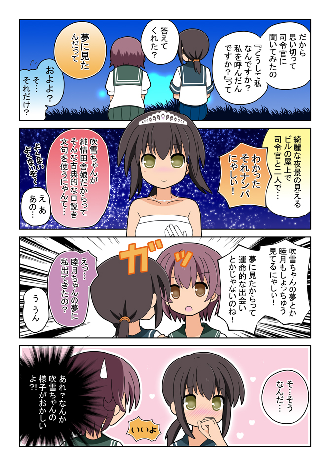 fubuki and mutsuki (kantai collection) drawn by aotan_nishimoto